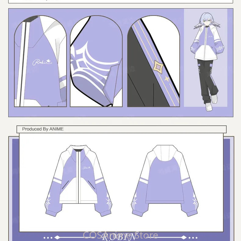Anime Cosplay Robin - Robin Honkai：Star Rail Anime Doujin Mantel