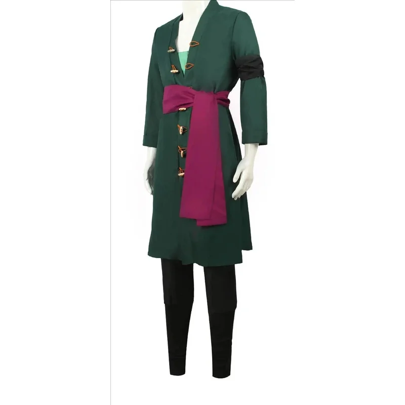 Cosplay Anime Zoro - Kostum Cosplay Anime Roronoa Seragam Mantel