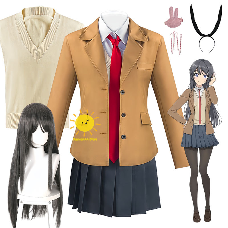 Anime Cosplay Japanese Girl - Kostum Cosplay Anime Sakurajima Mai Rascal