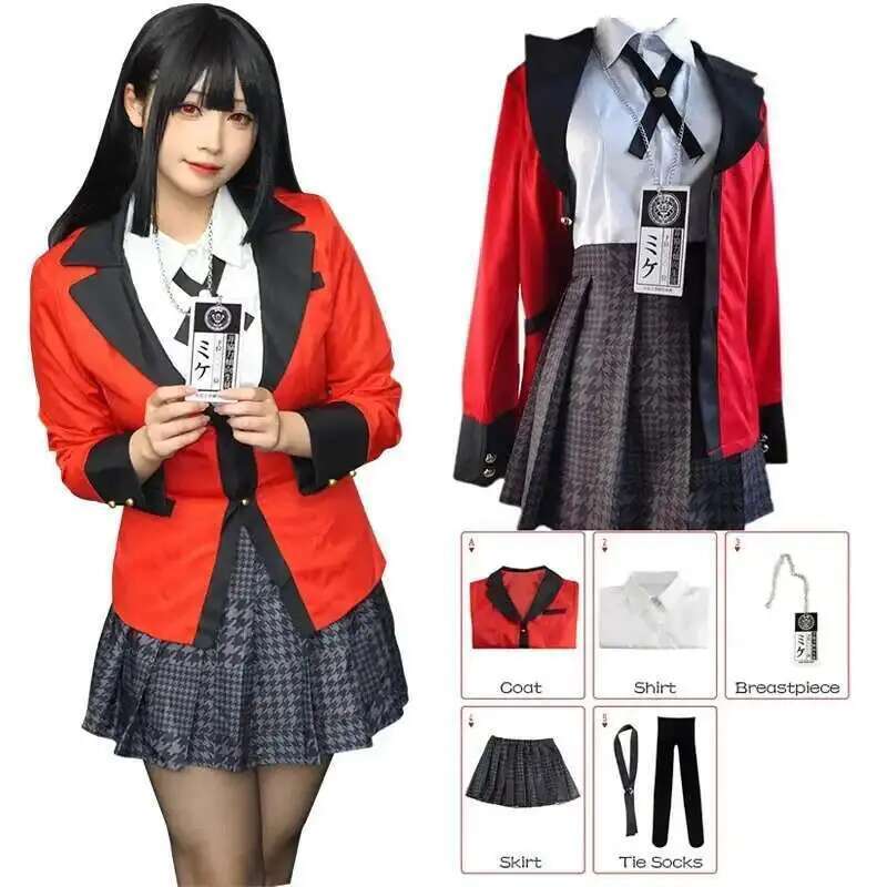 Anime Cosplay Japanese Girl - Kostum Cosplay Anime Kakegurui Jabami Yumeko