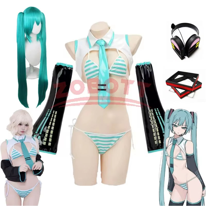 Anime Cosplay Miku - Kostum Cosplay Anime Miku, Setelan Formula