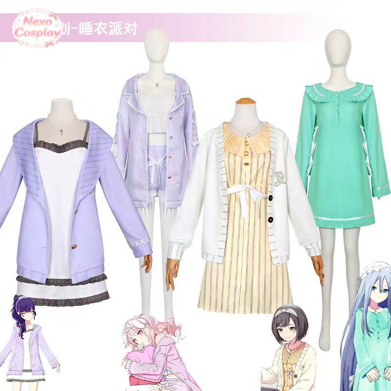 Anime Cosplay Miku - MIKU: PANGGUNG YANG BERWARNA-WARNI! Kostum Cosplay
