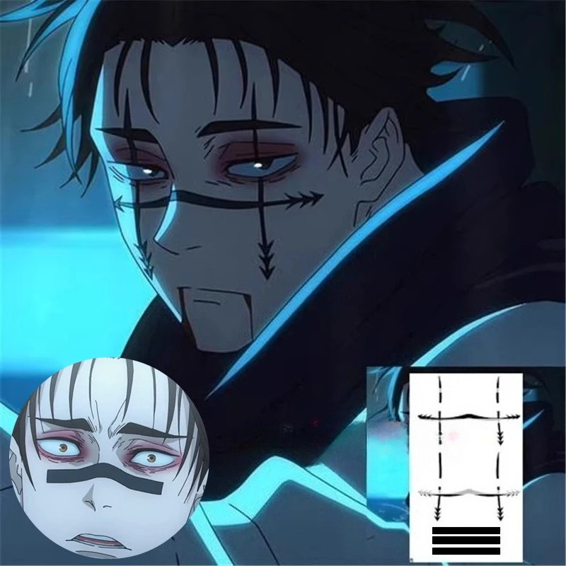 Anime Cosplay To Buy - Stiker Tato Choso Anime Jujitsu Kaisen
