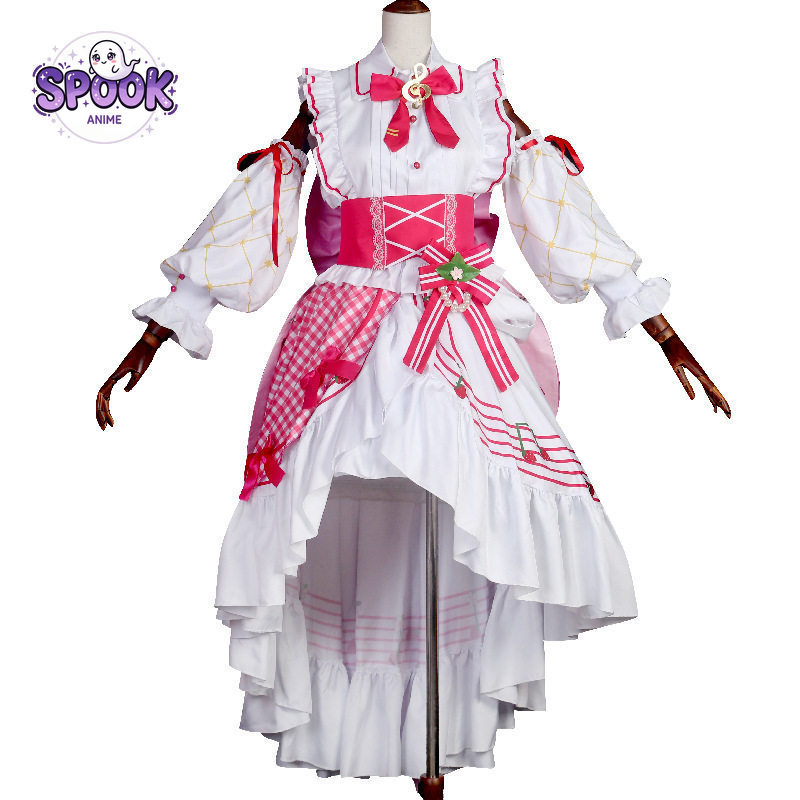 Gaun Lolita Stroberi Ulang Tah - Anime Cosplay Miku ulasan dan harga