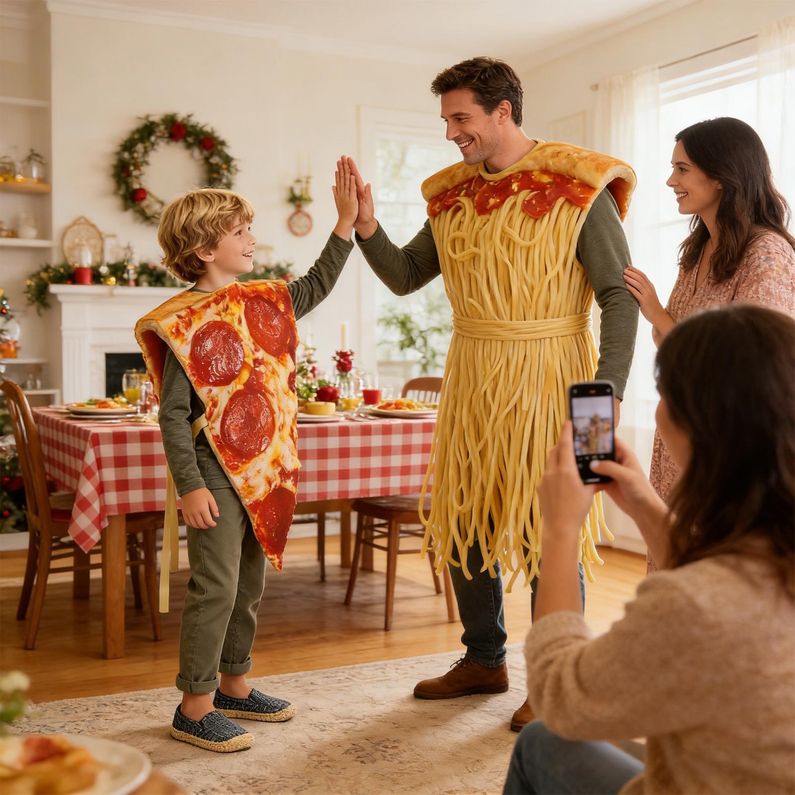 Kostum Pizza Halloween Pakaian - Anime Cosplay Couple ulasan dan harga