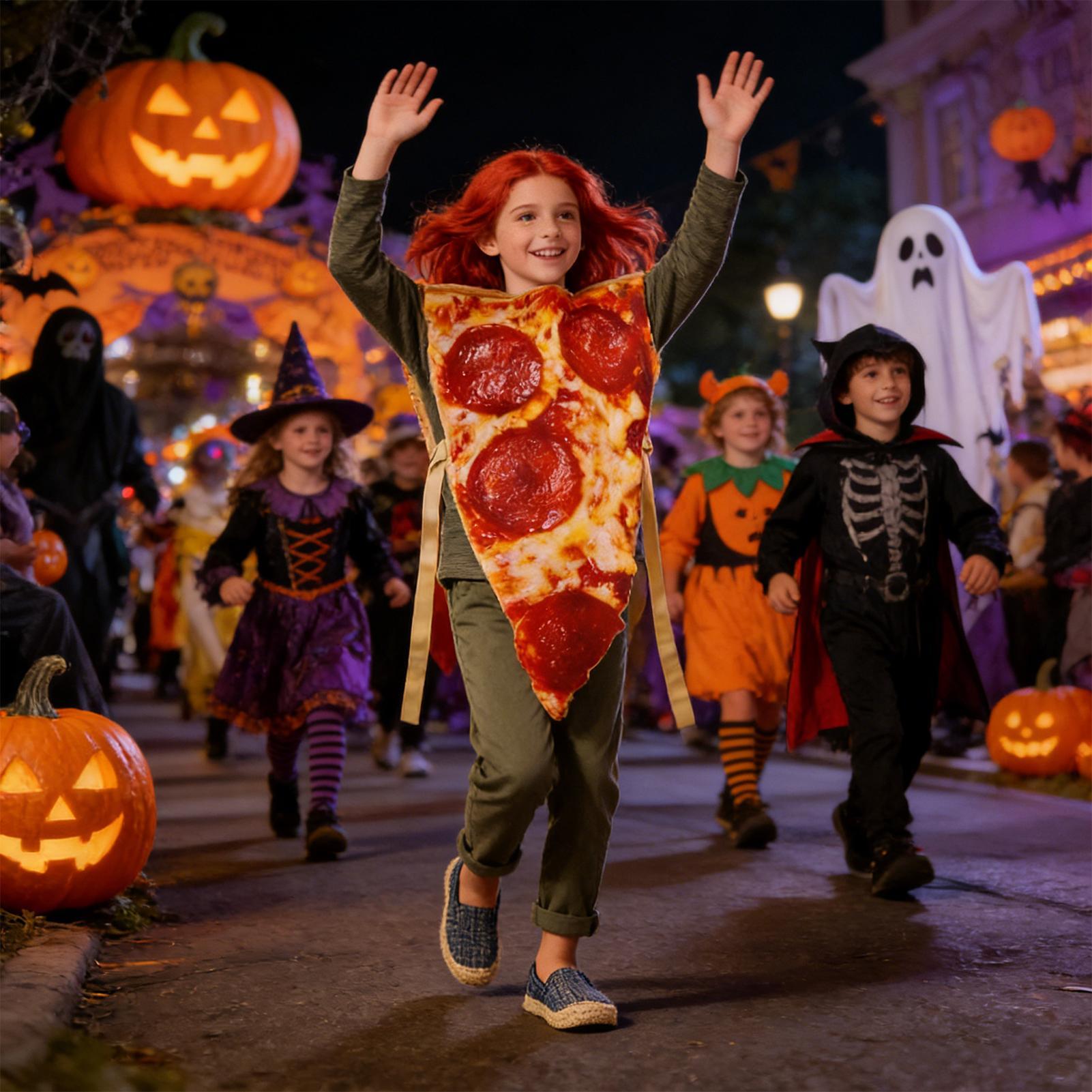 Kostum Pizza Halloween Pakaian - Anime Cosplay Couple ulasan dan harga