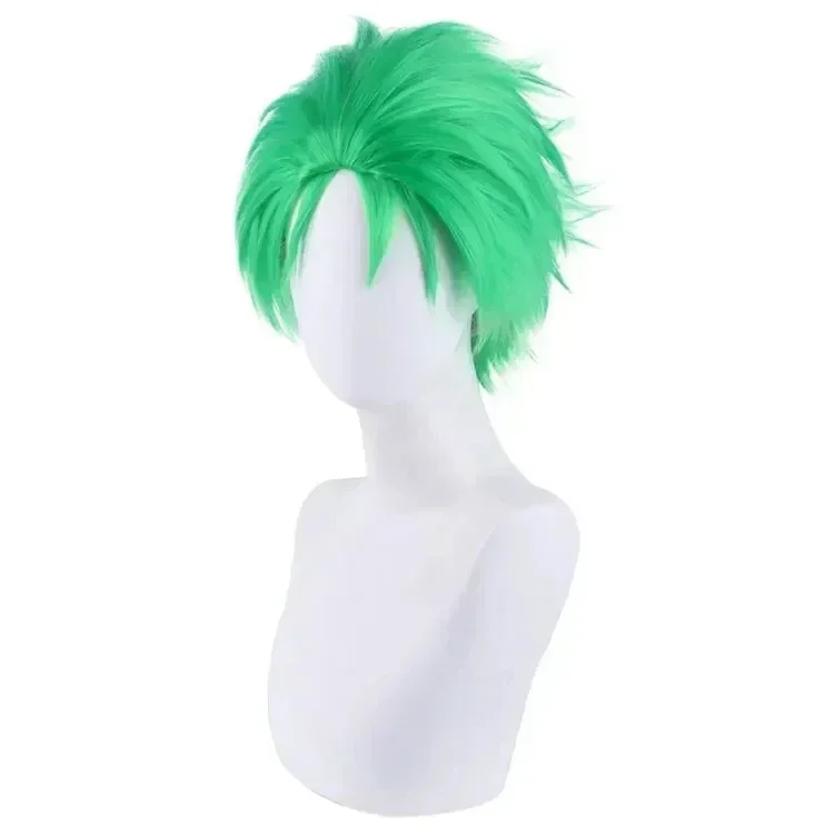 Wig hijau latar belakang Anime - Cosplay Anime Zoro ulasan dan harga