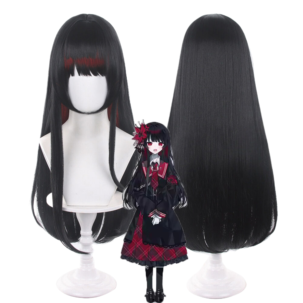 Wig Cosplay Anime Nikaido Hiro - Anime Cosplay Girl With Black Hair ulasan dan harga
