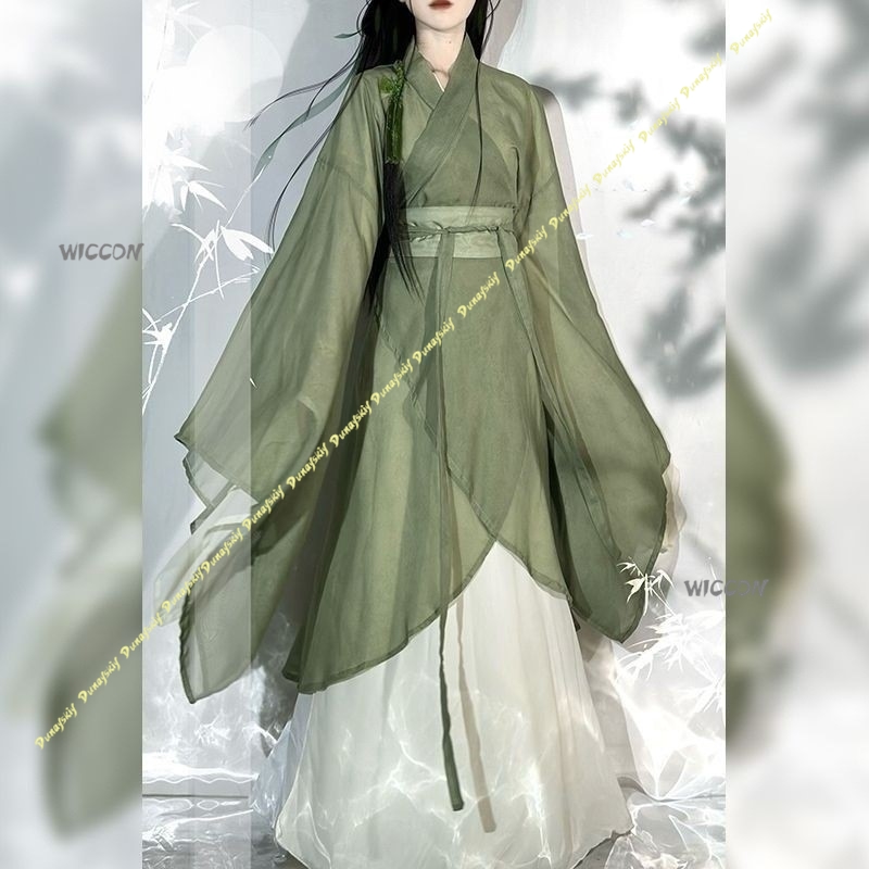 Kostum Cosplay Hanfu Cina Leng - Anime Cosplay Girl With Black Hair ulasan dan harga
