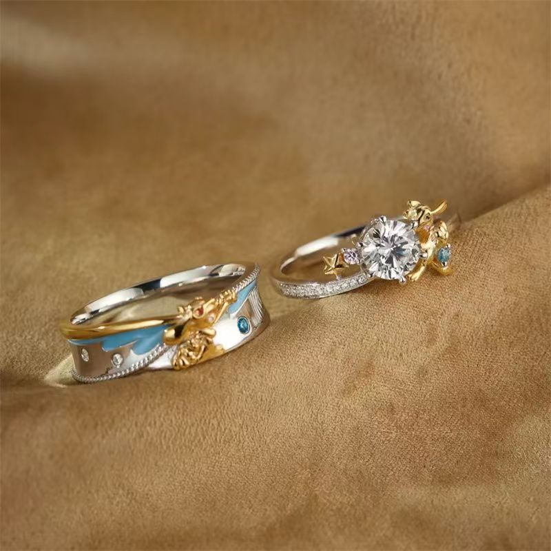 Cincin Pasangan Pokémon Riolu  - Anime Cosplay Couple ulasan dan harga