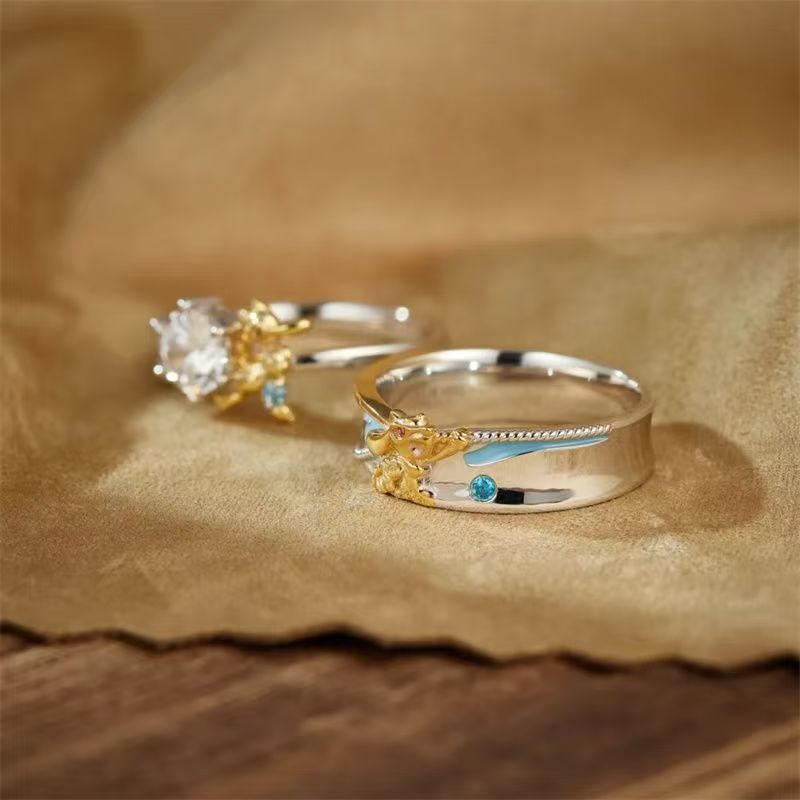 Cincin Pasangan Pokémon Riolu  - Anime Cosplay Couple ulasan dan harga