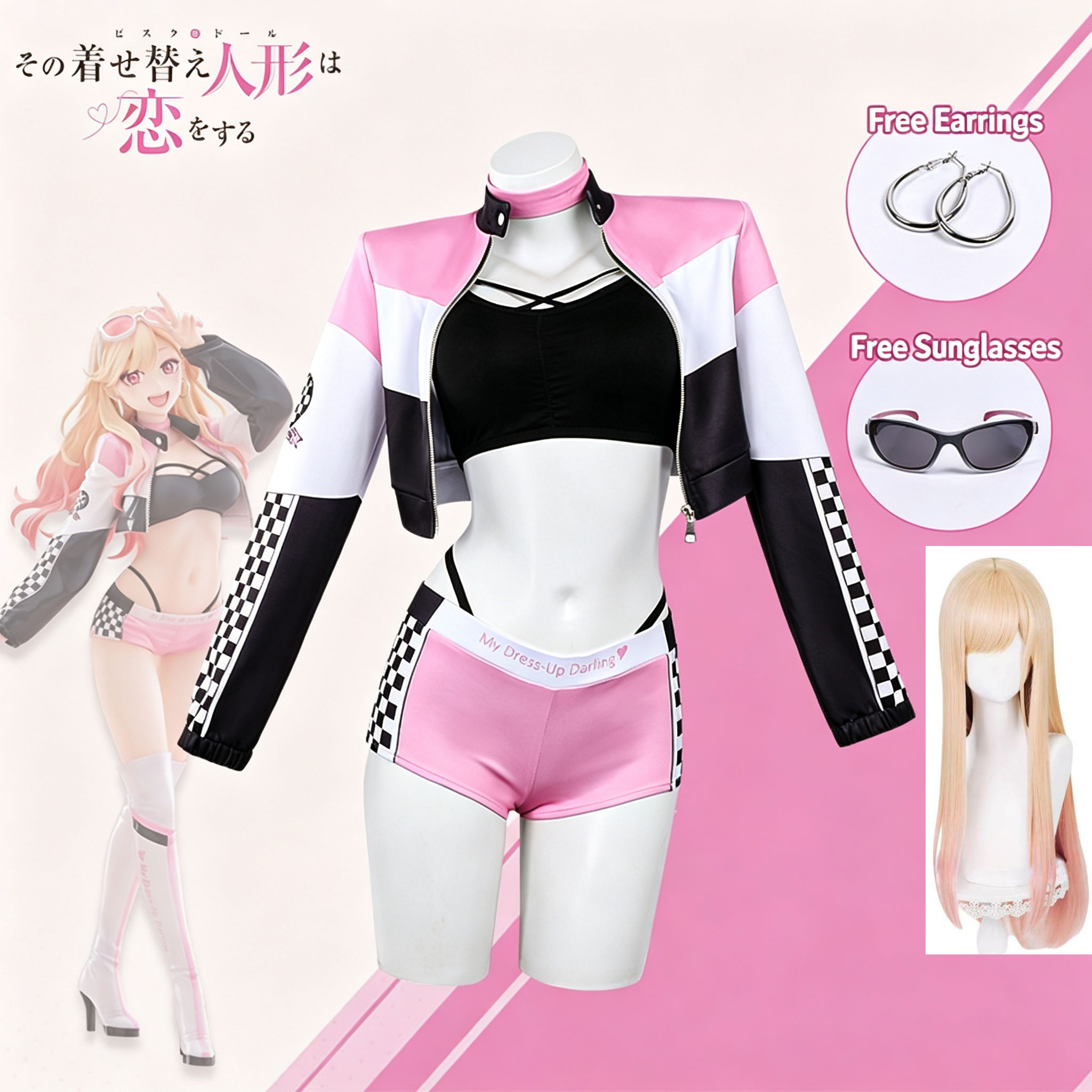 Kostum Anime My Dress Up Darli - Anime Cosplay Japanese Girl ulasan dan harga