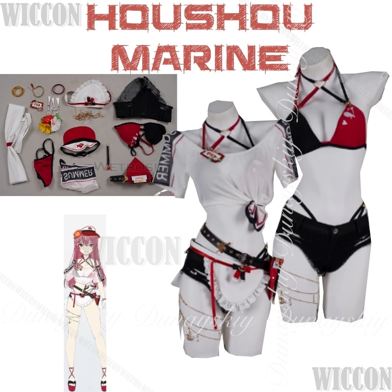 Hololive Gamer Jangkar Virtual - Anime Marin Cosplay ulasan dan harga