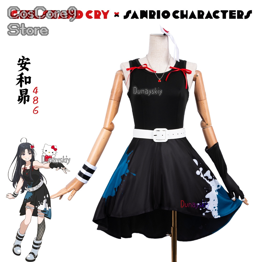 Subaru Awa Cosplay 코스프레 Gaun P - Anime Cosplay Girl With Black Hair ulasan dan harga
