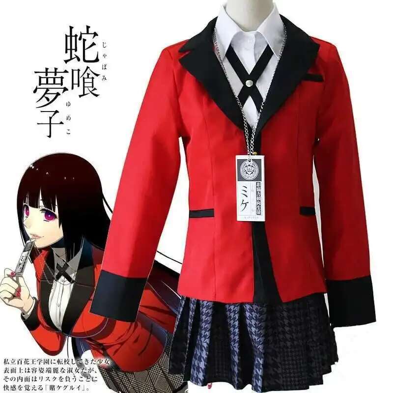 Kostum Cosplay Anime Kakegurui - Anime Cosplay Japanese Girl ulasan dan harga