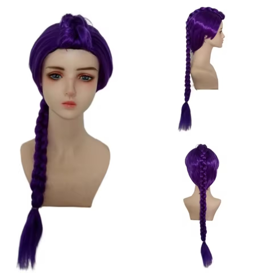 Wig ekor kuda ekstensi rambut  - Anime Cosplay Girl With Black Hair ulasan dan harga