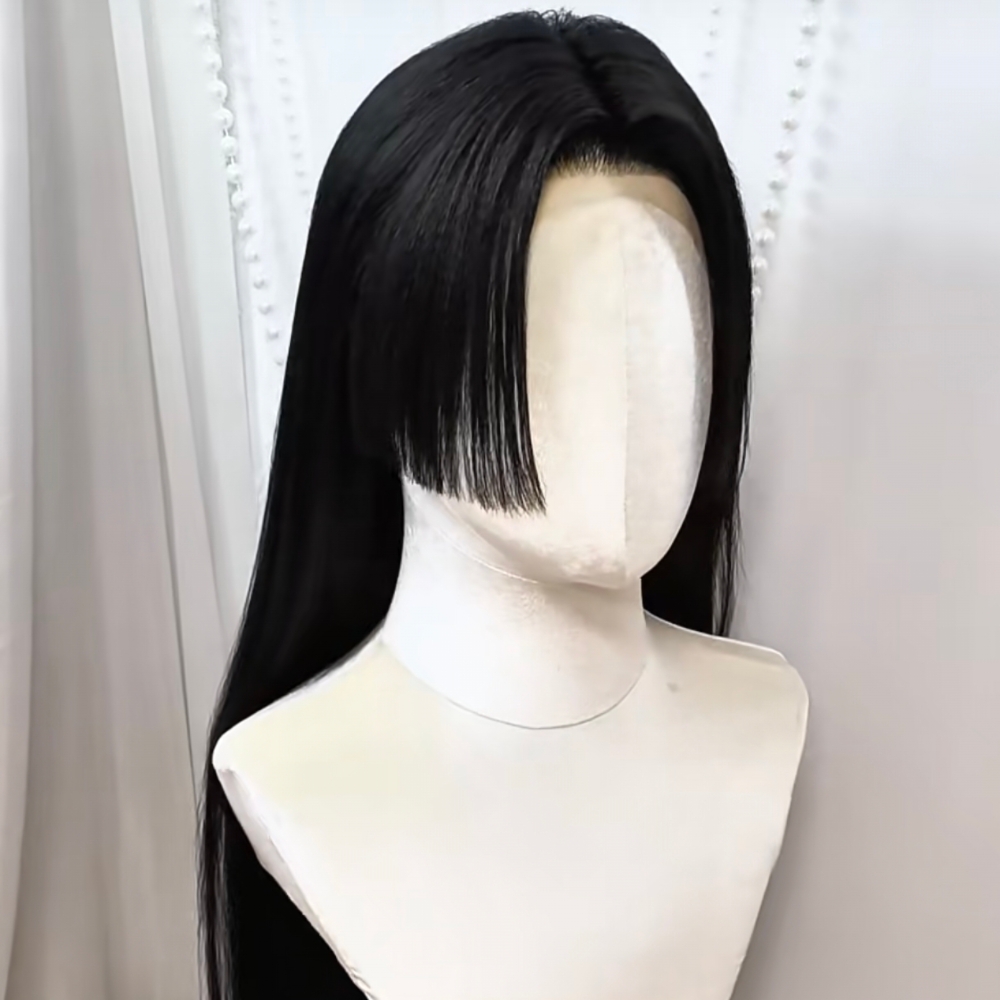 Wig Cosplay Anime Boa Hancock  - Anime Cosplay Girl With Black Hair ulasan dan harga