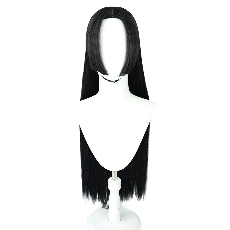 Wig Cosplay Anime Boa Hancock  - Anime Cosplay Girl With Black Hair ulasan dan harga