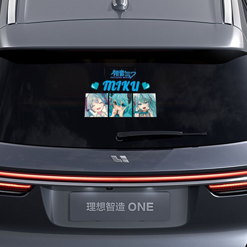 Stiker Reflektif Anime Hatsune - Anime Cosplay Miku ulasan dan harga