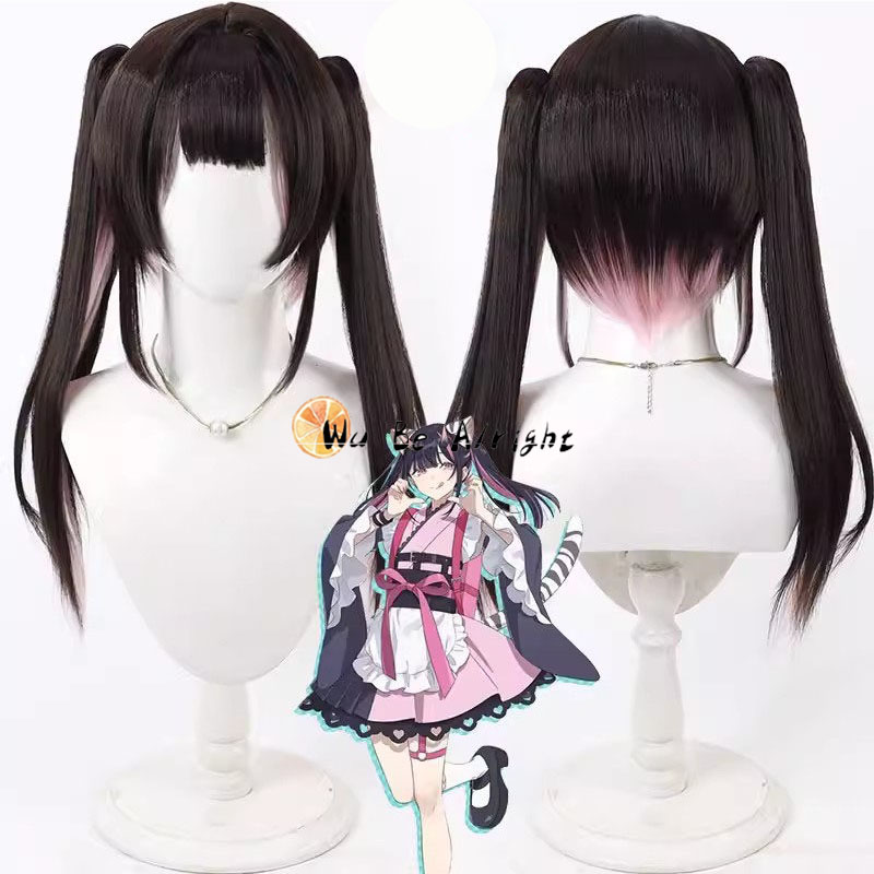 Wig Cosplay Anime Cosmic Princ - Anime Cosplay Girl With Black Hair ulasan dan harga
